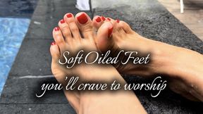 Soft Oiled Feet you'll crave to worship 💦
