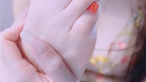 I DO SELF-WORSHIP WITH MY LIGHT ORANGE TOENAILS