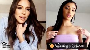 Grounded Girls Get Naughty, Stepmom and Lesbian Pleasure on Remote Adventure