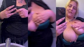 une exib dans l’avion pendant le vol hihiihih