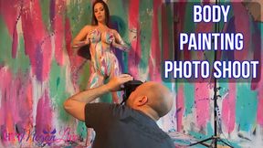 MEGAN&#039;S BODY PAINTING PHOTOSHOOT - ImMeganLive