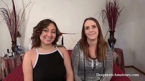 Desperate Amateurs' Doggystyle Threesome with Mia and Alysha Adams