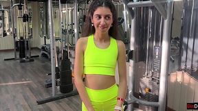 Gym Trainer Pounds Katty's Pussy with New Workouts