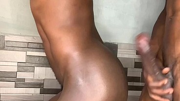 Gay guys wild sex in public restroom (cumshot)