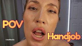 Gym MILF Trains Your Cock: POV Ball Squeeze POV Handjob