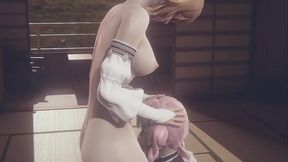 Demon Slayer Hentai Futanari - Mitsuri Kanroji Hardsex with Futa - Japanese Asian Manga Anime Game Porn