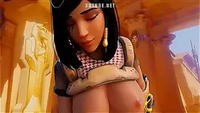 Pharah Gets Tasted by Two Overwatch Lovers in Steamy DP creampie Exactly