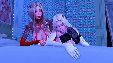 FUTANARI COWGIRL PERVERTS OVER HER ASSHOLE SLAVE (SIMS + ANIME HENTAI + SFM)