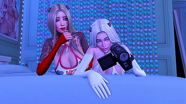 FUTANARI COWGIRL PERVERTS OVER HER ASSHOLE SLAVE (SIMS + ANIME HENTAI + SFM)