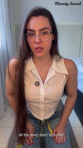 Your Nutritionist Mandy Noticed a Bulge in Your Pants and Decided to Evaluate It Better....