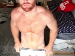 Ginger Hunk Seth Forena Bed Jerks his Cock Until He Cums