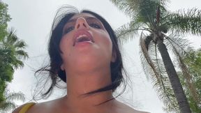 My POV with Horny Fat Tits Sarah Arabic