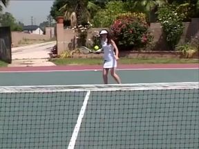 Pussy fucking pussy licking after tennis party