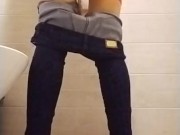 Naughty girl fingering her tight pussy in a restaurant#Quick Orgasm