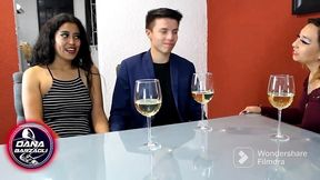 dana barzagli en cena de fin de ano caliente