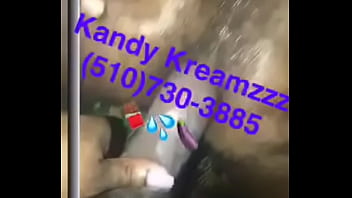 KandyKreamzzz opening black hairy ass