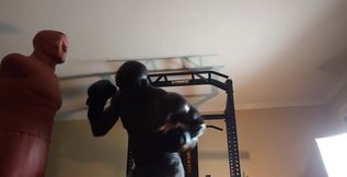 Boxing  workout from the day before yesterday