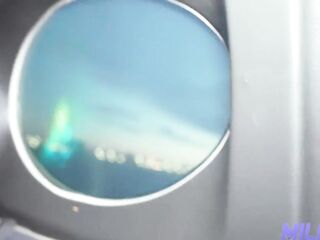 Concupiscent flight attendant screws large ramrod