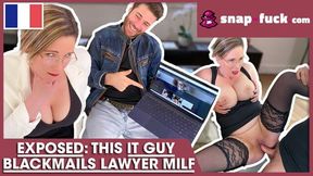 GOTCHA! Watch me fuck the lawyer bitch! SNAP-FUCK.com