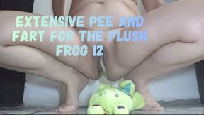 Extensive pee and fart for the plush frog 12