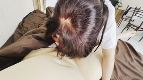 The MILF in Stockings Gave Me a Blowjob and I Inserted Her Cock Right Into Her Hairy Pussy!
