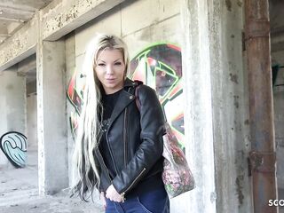 GERMAN SCOUT - BIG BOOBS MILF TALK TO BANG AT STREET CASTING