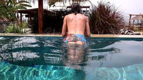 masturbating in a pool in thailand