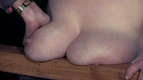 Lori's Big Natural Tits Are Placed on Thumbtacks for Punishment