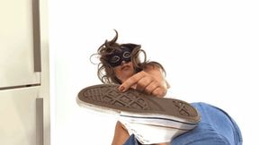 Converse sneakers cover your face in marks (small version)