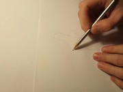 Hot August Ames Drawing - RIP