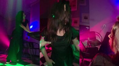 This Is Insane. Russian Slut Spread Her Legs Right on Club Dance Floor in Front of Everyone