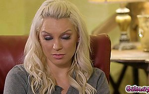 Kenzie Taylor grinding her milf pussy while Serena Blair swirls her tongue