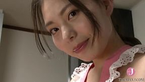 Hot Japanese Housewife In Tight Apron Seduces For Bouncing Tits Action [bfaz-005]