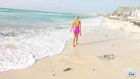 Pink Bikini at the beach