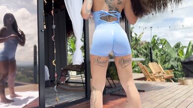 Doing public yoga naked!