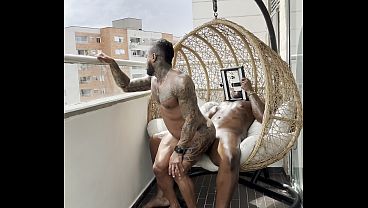 Daddy Black XXX Flip Fucking With Colombian Body Builder while workers WATCHED!