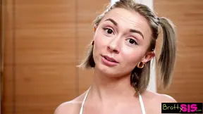 Tattooed stepsis rides cock and gets a creamy facial