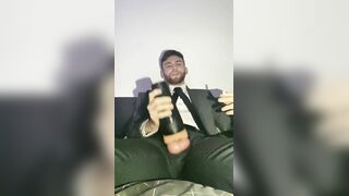 Smoking and Fleshlight Ravaging in Suit (PART two)