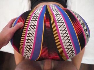 Drilled a beauty with a large butt in torn leggings