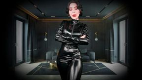 "wrecked" Businessman - FATAL ROBBERY, CATSUIT, super VILLAIN, POV, PVC