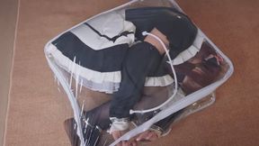 The cross-dresser in the packaging bag