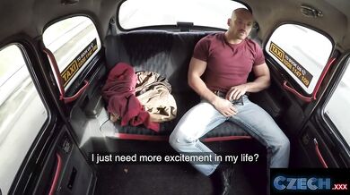 Czech taxi cheating wife fucked hard by horny driver