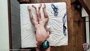 Tied Up Girlfriend Gifted to My Friend for His Birthday - Hard MFM Bondage Threesome #1