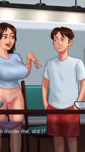 Captivating moment from &quot;Fucking my stepsister in the dining room&quot;