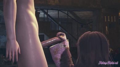 Nezuko's tight hole fucked raw and creampied in Demonslayer 3D