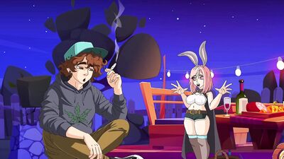 Easter Bunny games with horny milfs in HD cartoon sex game