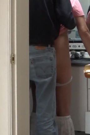 Stepmother Shows off in the Bathroom Before and After Having Sex with Her Lovers
