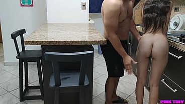 I Found My Innocent Step Niece Naked in the Kitchen - My Step Uncle Won't Let Me Go When He Saw Me Naked