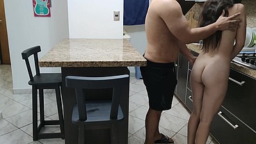 I Found My Innocent Step Niece Naked in the Kitchen - My Step Uncle Won't Let Me Go When He Saw Me Naked