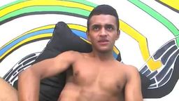 Showing His Sweet Hole and Jerking His Big Tool